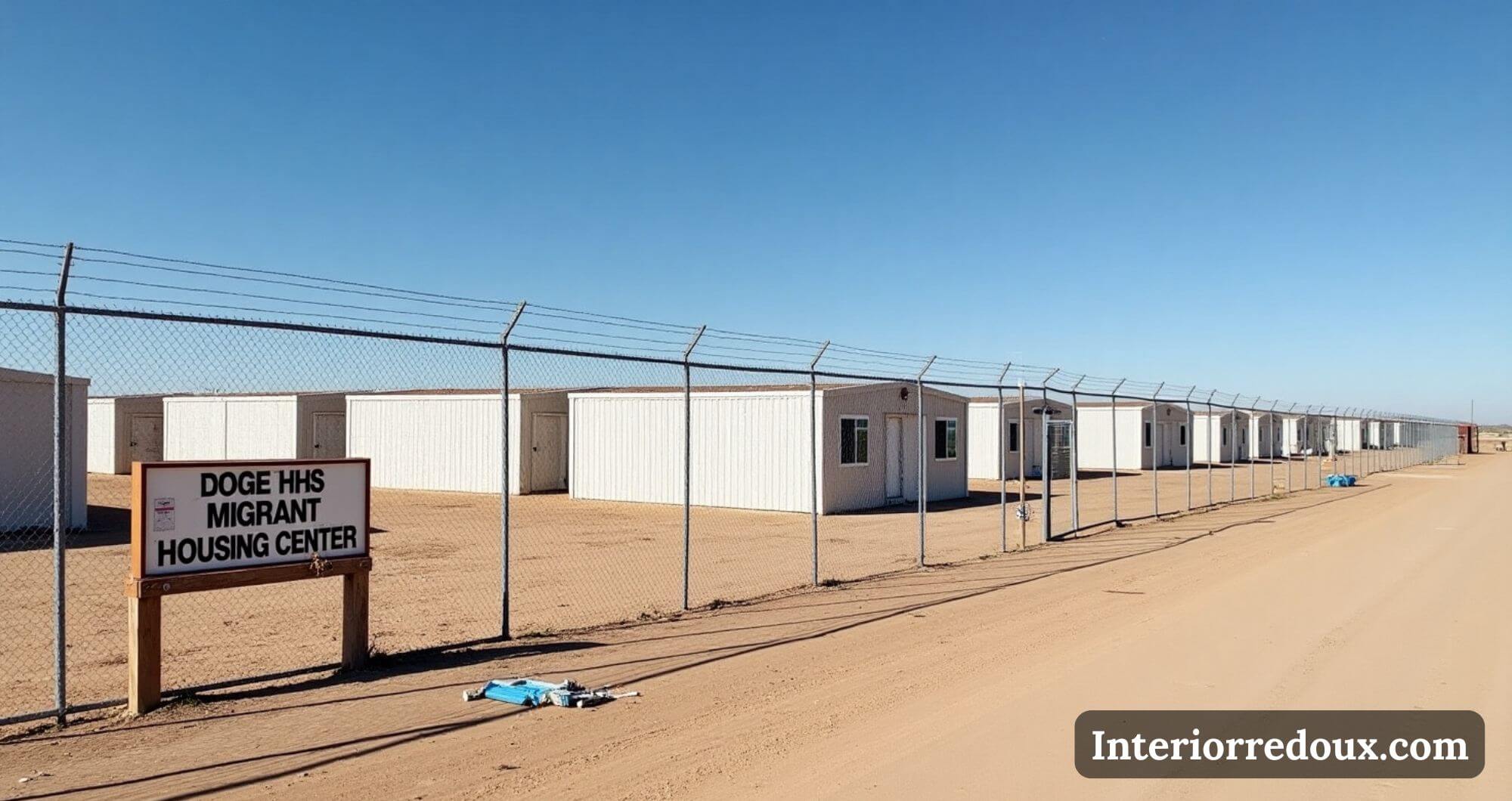 DOGE HHS migrant housing contract