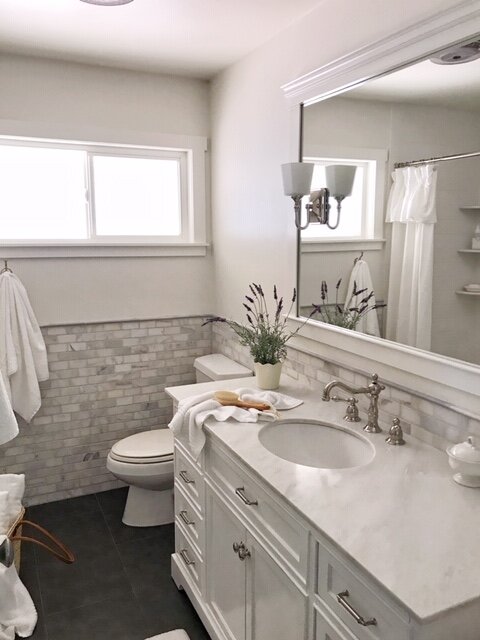 DIY Bathroom Makeover Before And After