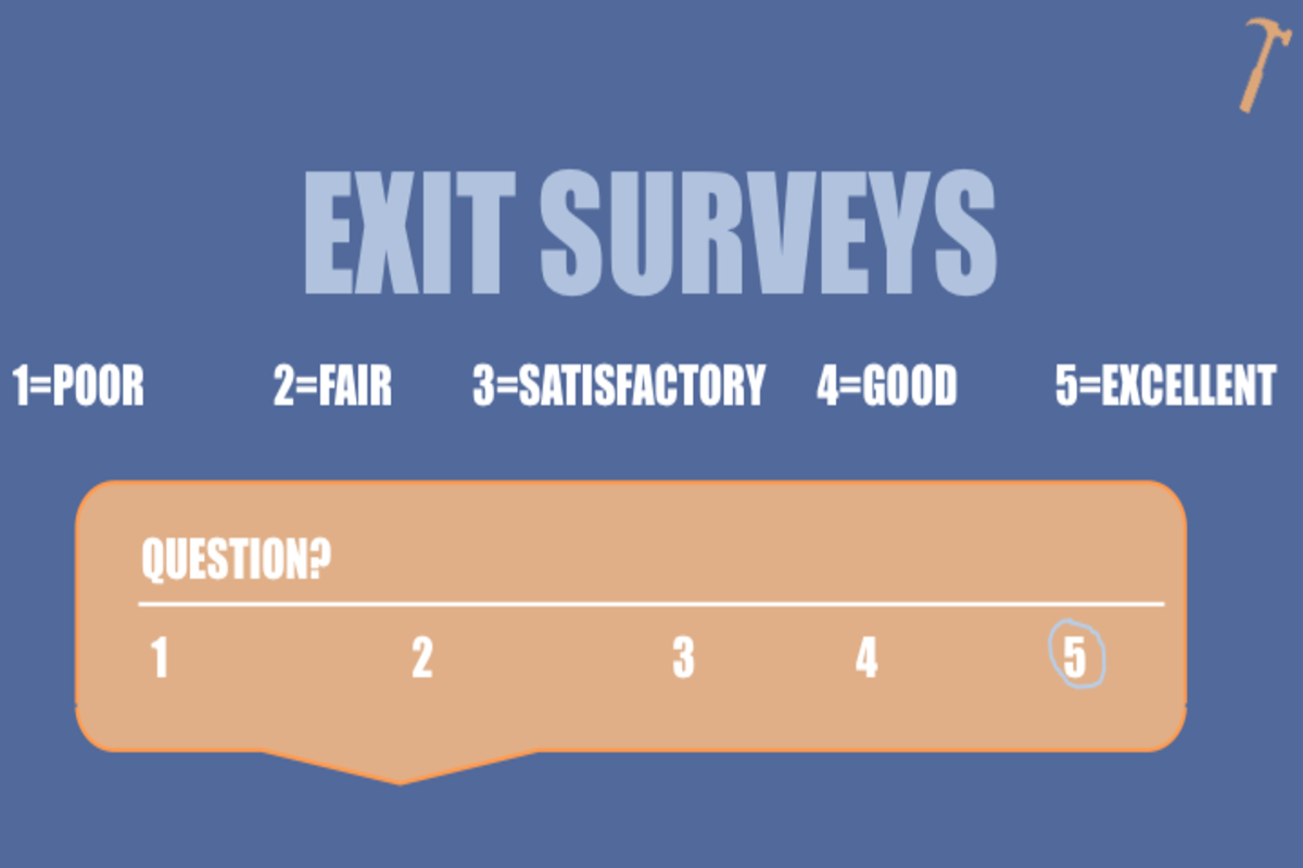 Exit Survey Gives Valuable Information