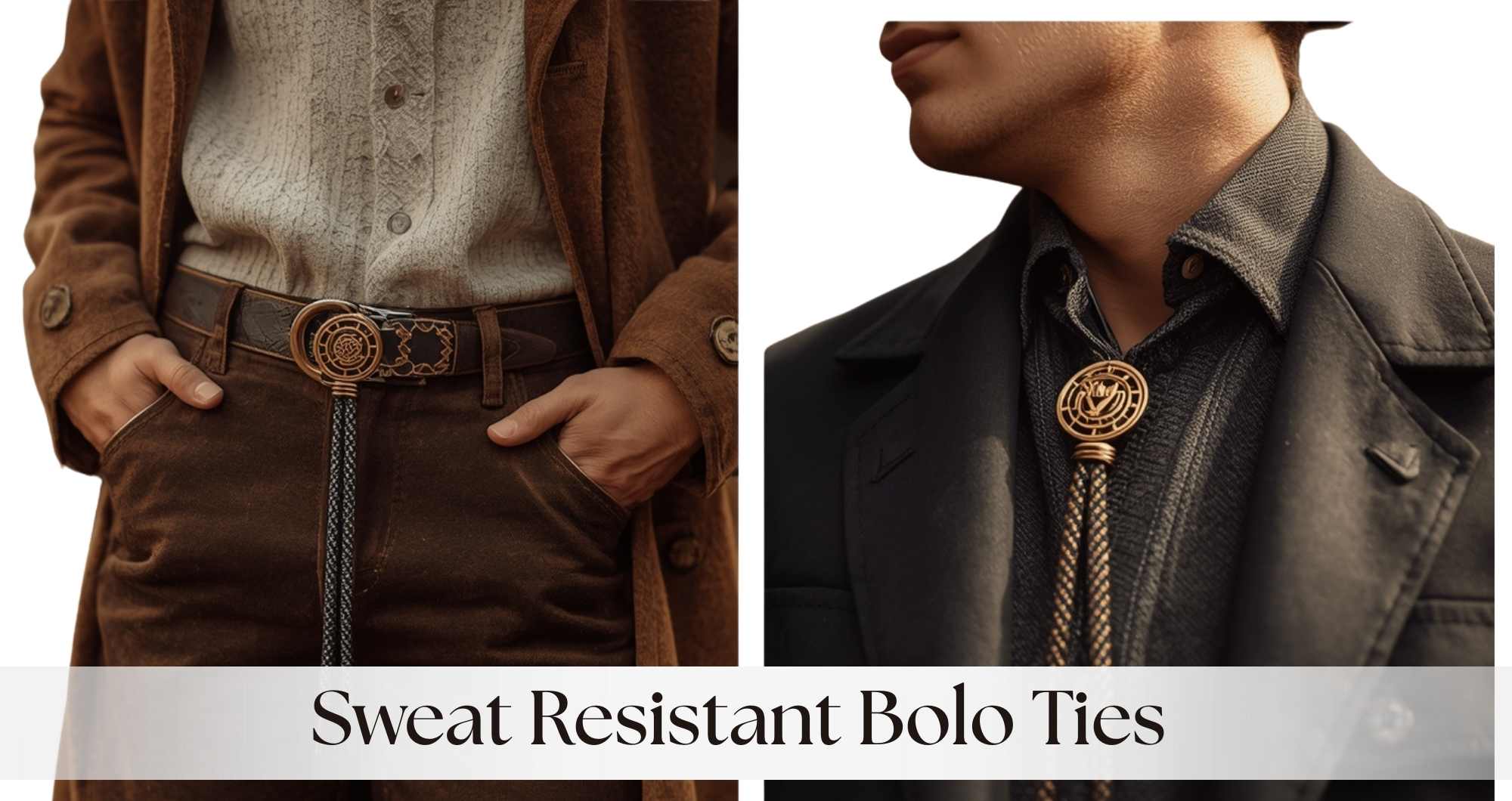 Sweat Resistant Bolo Ties