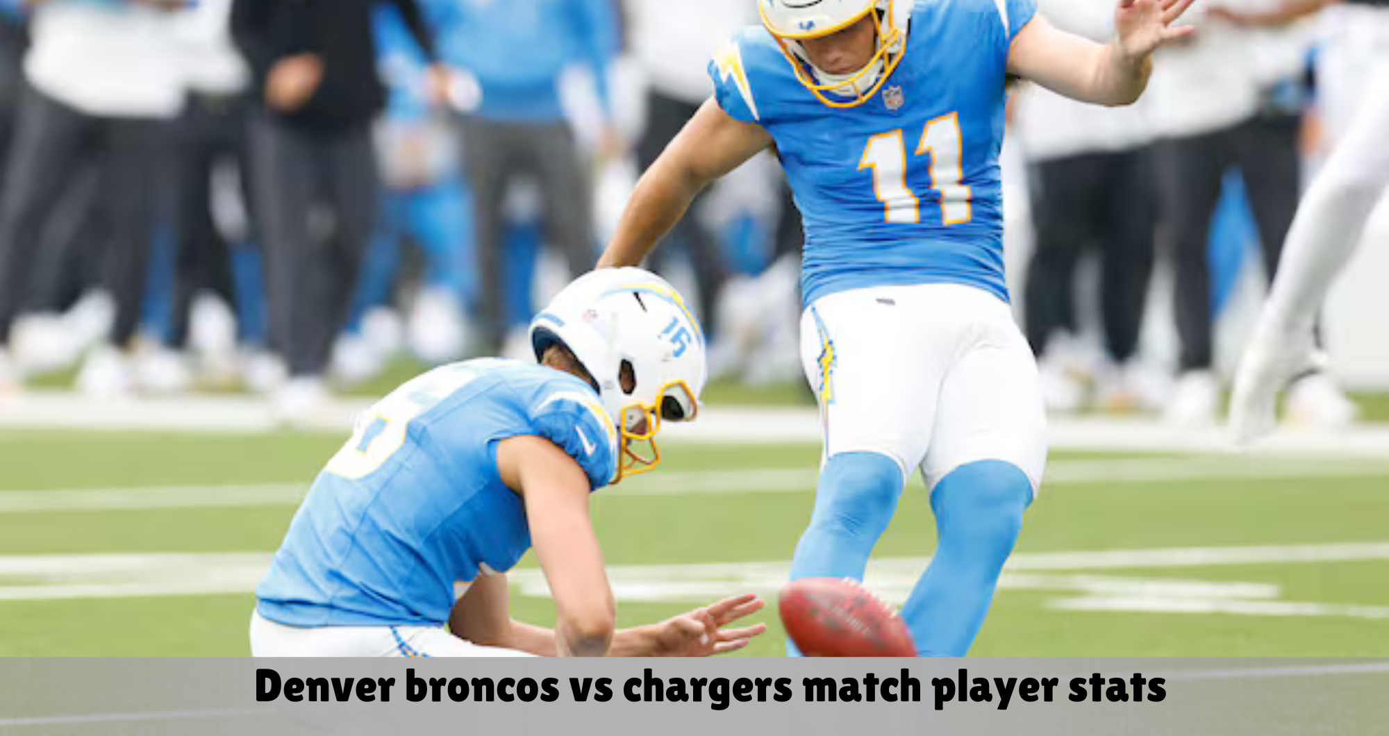 denver broncos vs chargers match player stats
